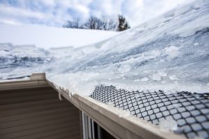 ice forming over gutters