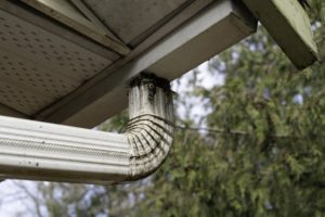 gutters that are leaking at the joint of the downspout