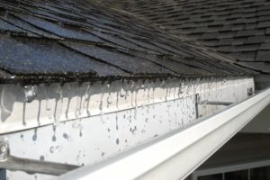 a closeup image of gutter flashing 