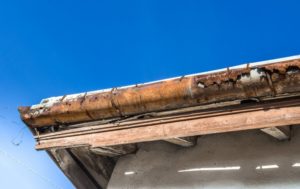 rusted gutters that need to be replaced